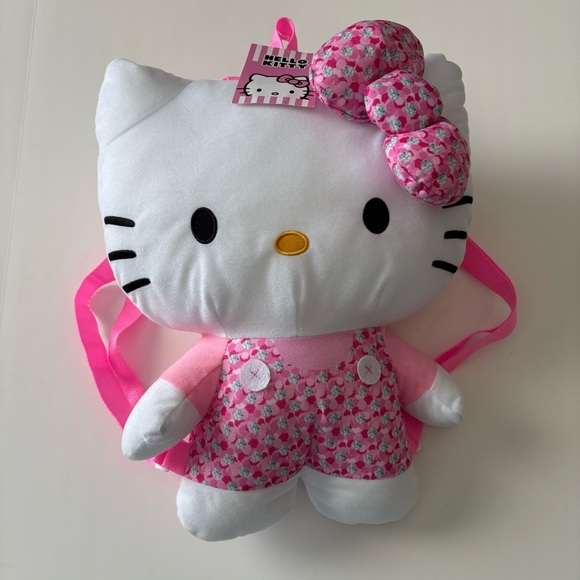 Hello Kitty Other - Fast Forward Hello Kitty Pink Plush Backpack New With Tags